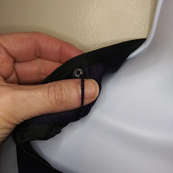 Vintage 1980's Saint Laurent Black Cropped Tuxedo Jacket & Navy Camisole Top - Picture 8 of 14